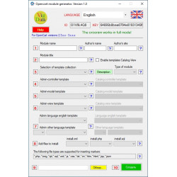 OpenCartGenModules "OCGM"